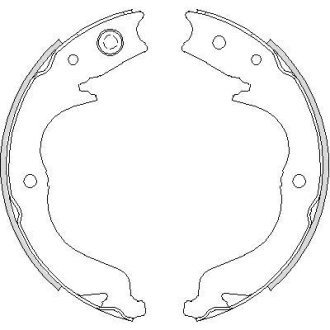 Колодки гальмівні барабанні REMSA 4748.00