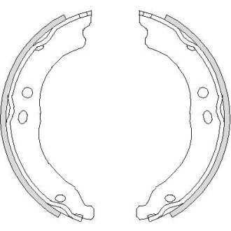 Колодки гальмівні барабанні REMSA 4750.00