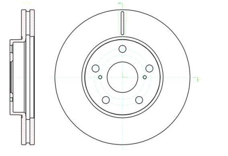 Гальмівний диск. передн. TOYOTA RAV4 00- REMSA 61043.10