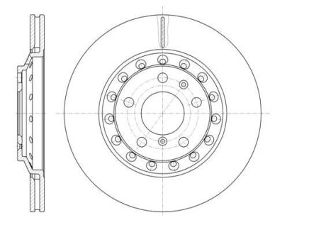 Диск тормозной зад. 310mm VW Phaeton, Audi A8 02- REMSA 61155 10