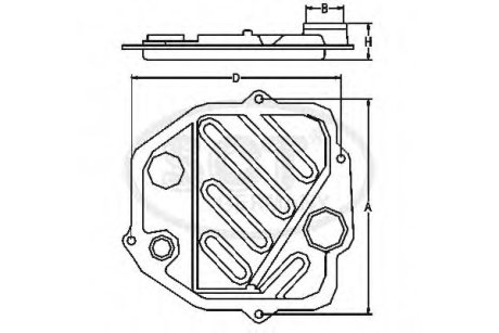 Фильтр АКПП с прокладкой HYUNDAI i40 2.0 GDI (12-) SCT SCT Germany SG 1700