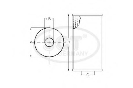 Фільтр масляний BMW 3 (E46) 318 d/td (01-05) (SH 425 L) SCT SCT Germany SH425L