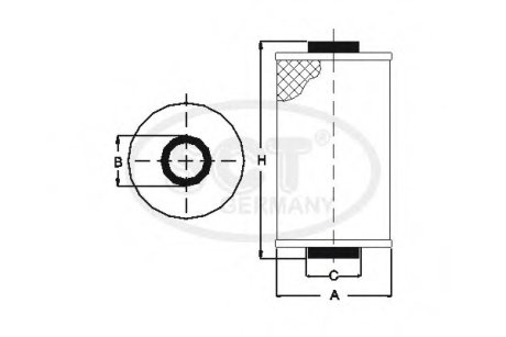 Фільтр масляний CITROEN Berlingo I (M49, M59) 1.6 HDi 75 (SH 4793 P) SCT Germany SH4793P (фото 1)