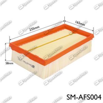 Фільтр повітряний NISSAN QASHQAI 06-, NISSAN X-TRAIL 07- (вир-во SPEEDMATE, Korea) SK SPEEDMATE SM-AFS004