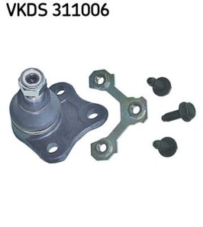 Опора шаровая (передняя/снизу/L) Audi A3/Seat Toledo/Leon/Skoda Octavia/VW Golf IV 96-10 SKF VKDS 311006