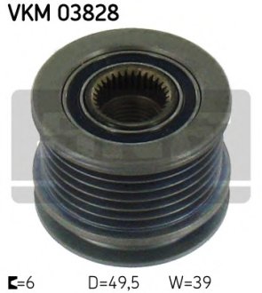 Шкив генератора MB Sprinter/Vito CDI (тип Bosch), 6PK, OM611/OM612/OM642/OM646/OM651 SKF VKM 03828