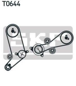 Роликовий модуль натягувача ременя (ролик, ремінь) SKF VKMA 01258