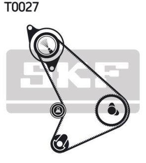 Роликовий модуль натягувача ременя (ролик, ремінь) SKF VKMA 04301