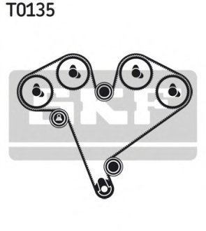 Комплект ГРМ Opel Omega B 2.5-3.2 V6/Vectra B 2.5i/2.6i V6 94-03 (30x225z) SKF VKMA 05501