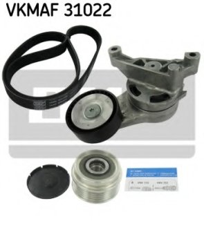 Роликовый модуль натяжителя ремня (ролик, ремень) SKF VKMA 31022