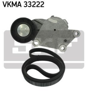 Комплект ременя генератора Ford Transit Connect 1.5/1.6D 10- (6PK966) SKF VKMA 33222