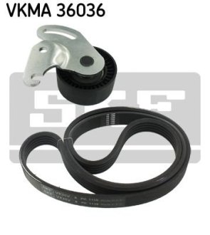 Комплект ременя генератора Renault Kangoo 1.5 dCi 01- (5PK1135) SKF VKMA 36036