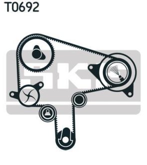 Комплект (ремінь+ролик+помпа) SKF VKMC 94919-1