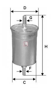 Фільтр паливний mitsubishi carisma 1995-2006/volvos40 1995-2004/xc70 cross country 1997-2007 (СПЕЦВИКУП) SOFIMA S1747B