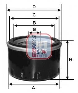 Фільтр оливи SOFIMA S 3575 R