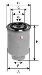 Фільтр паливний SOFIMA S4392NR