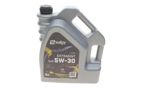 Масло 5W30 EXTRASINT C2 (5L) (API SN/CF/ACEA C2/MB 229.31/MB 229.51/MB 229.52/MB 226.5/BMW LL-04) Solgy 504020