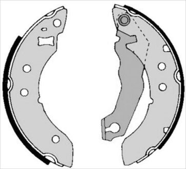 Тормозные колодки барабанные STARLINE BC 01390
