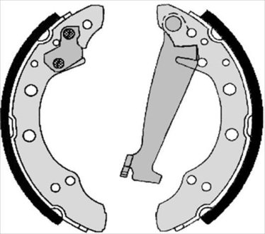 Тормозные колодки барабанные STARLINE BC 04100