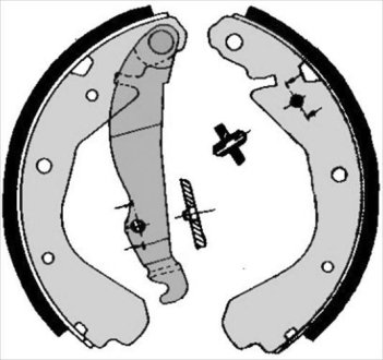 Тормозные колодки барабанные STARLINE BC 04660