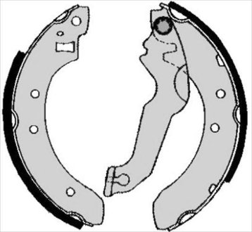 Тормозные колодки барабанные STARLINE BC 04800