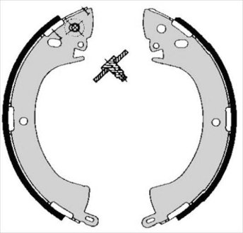 Гальмівні колодки барабанні STARLINE BC 05240