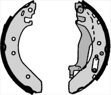 Тормозные колодки барабанные STARLINE BC 06040