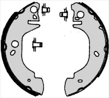 Тормозные колодки барабанные STARLINE BC 06760