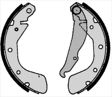 Тормозные колодки барабанные STARLINE BC 06800