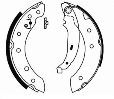 Тормозные колодки барабанные STARLINE BC 07130