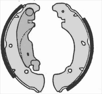 Тормозные колодки барабанные STARLINE BC 07160