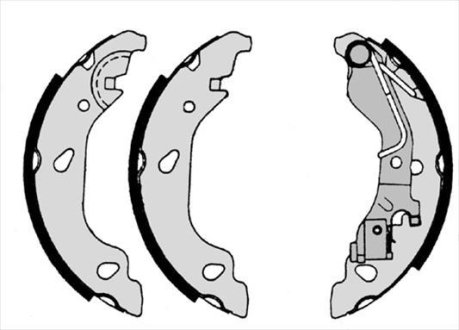 Тормозные колодки барабанные STARLINE BC 07690