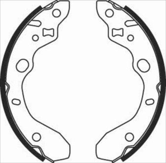 Тормозные колодки барабанные STARLINE BC 07910