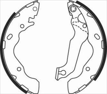 Тормозные колодки барабанные STARLINE BC 08010