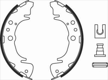 Гальмівні колодки барабанні STARLINE BC 08020