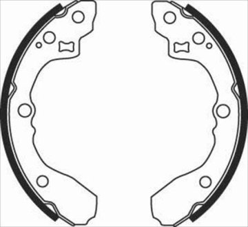 Тормозные колодки барабанные STARLINE BC 08060