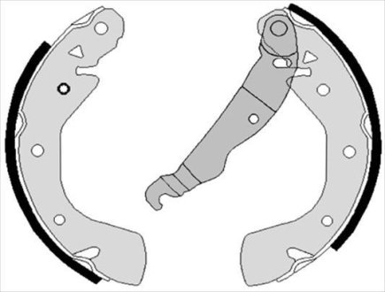 Тормозные колодки барабанные STARLINE BC 08210