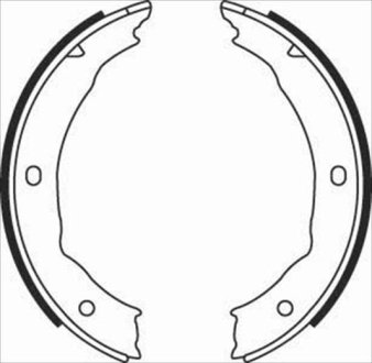 Тормозные колодки барабанные STARLINE BC 08400