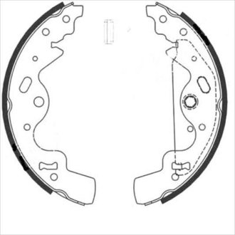 Тормозные колодки барабанные STARLINE BC 08820