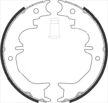 Тормозные колодки барабанные STARLINE BC 08850