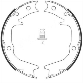 Тормозные колодки барабанные STARLINE BC 08920