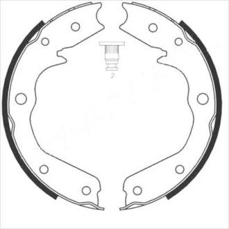 Тормозные колодки барабанные STARLINE BC 08970