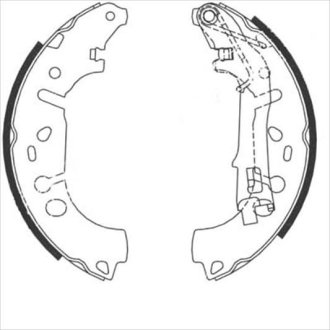 Тормозные колодки барабанные STARLINE BC 09100