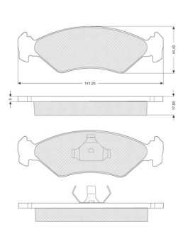 Гальмівні колодки дискові STARLINE BD S040