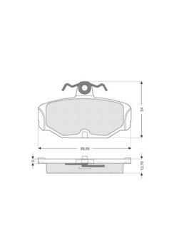 Тормозные колодки дисковые STARLINE BD S045