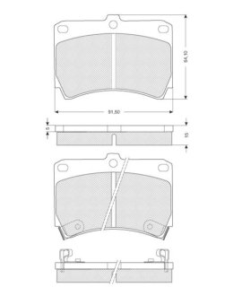 Тормозные колодки дисковые STARLINE BD S063