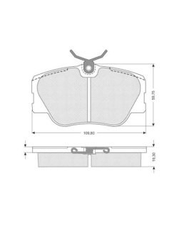 Тормозные колодки дисковые STARLINE BD S104