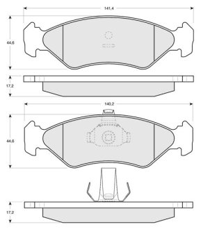 Гальмівні колодки дискові STARLINE BD S112