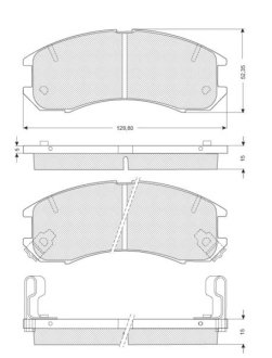 Тормозные колодки дисковые STARLINE BD S126