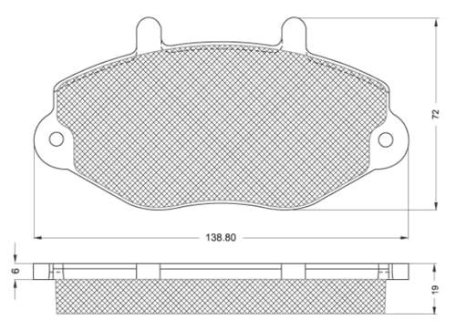 Тормозные колодки дисковые STARLINE BD S137